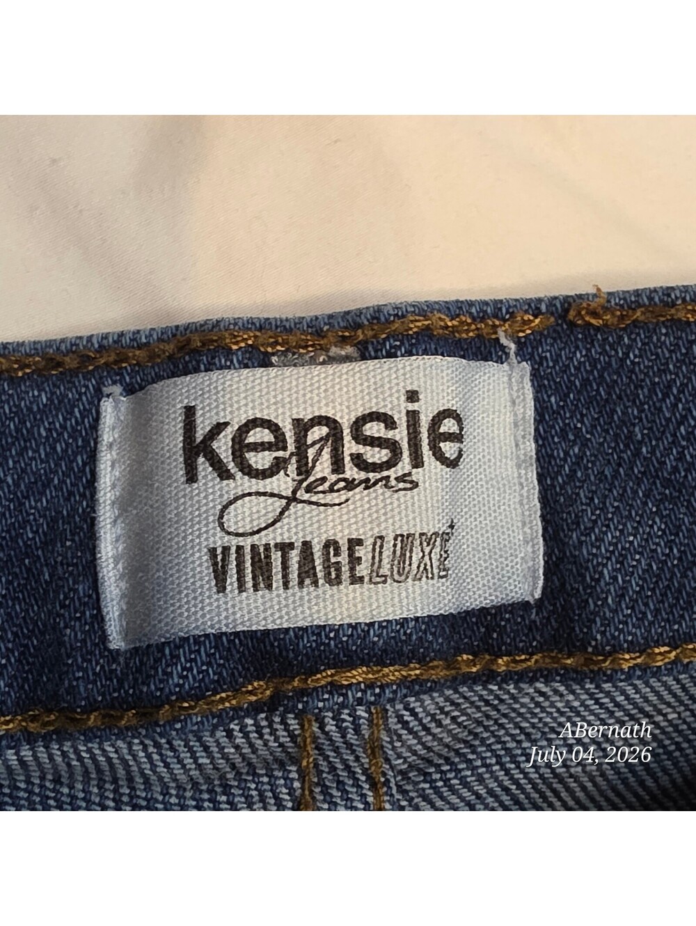 Kensie Vintage Luxe High Rise Skinny Raw Hem Ankle Denim size 26 - Picture 5 of 11